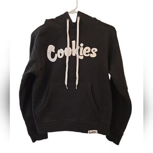 COOKIES BLACK WOMEN'S HOODIE. SIZE LARGE. RUNS SMALL